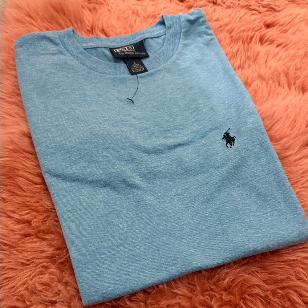 Ralph Lauren Heather Blue Crewneck Tee